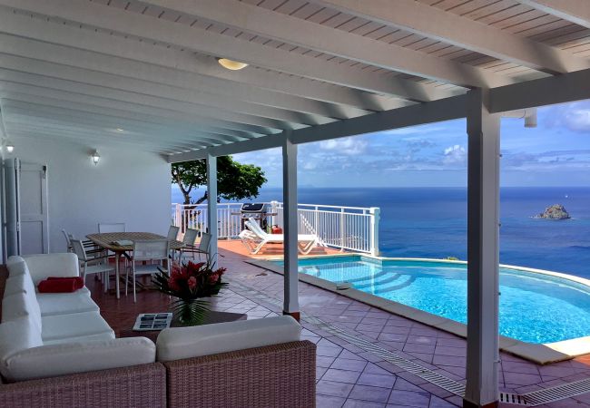 Villa en San Bartolomé - Villa LES GAILLACS en Saint Barth una vista increíble Villa en San Bartolomé - Villa LES GAILLACS en Saint Barth una vista increíble