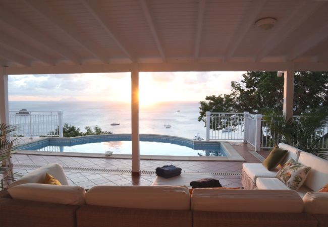 Villa en San Bartolomé - Villa LES GAILLACS en Saint Barth una vista increíble Villa en San Bartolomé - Villa LES GAILLACS en Saint Barth una vista increíble