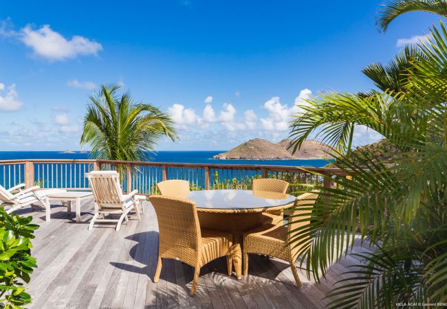 Villa à Saint Barthélemy - La villa ACAÏ offre une vue imprenable à Saint Barthelemy Villa à Saint Barthélemy - La villa ACAÏ offre une vue imprenable à Saint Barthelemy