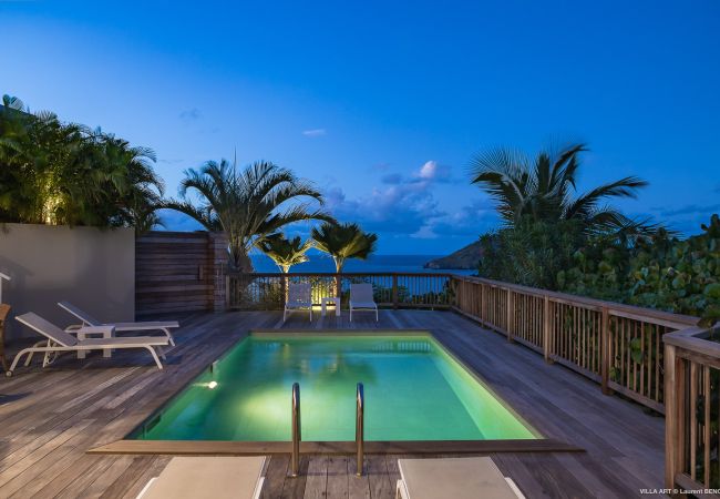 Villa à Saint Barthélemy - La villa ART offre une vue imprenable à Saint Barthelemy Villa à Saint Barthélemy - La villa ART offre une vue imprenable à Saint Barthelemy