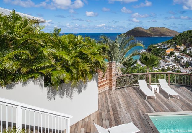 Villa à Saint Barthélemy - La villa ART offre une vue imprenable à Saint Barthelemy Villa à Saint Barthélemy - La villa ART offre une vue imprenable à Saint Barthelemy