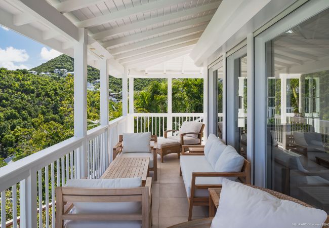 Villa à Saint Barthélemy - La villa ART offre une vue imprenable à Saint Barthelemy Villa à Saint Barthélemy - La villa ART offre une vue imprenable à Saint Barthelemy