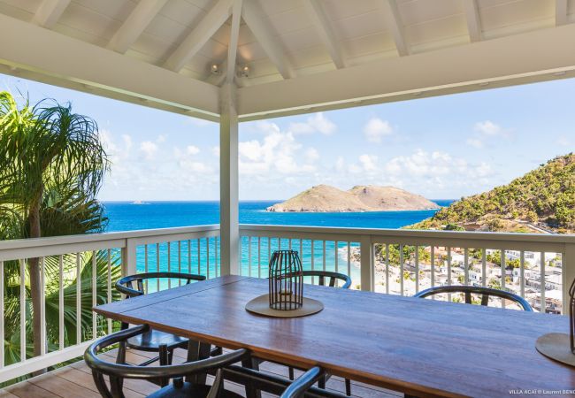 Villa a Saint Barthélemy - La villa ACAÏ offre une vue imprenable à Saint Barthelemy Villa a Saint Barthélemy - La villa ACAÏ offre une vue imprenable à Saint Barthelemy