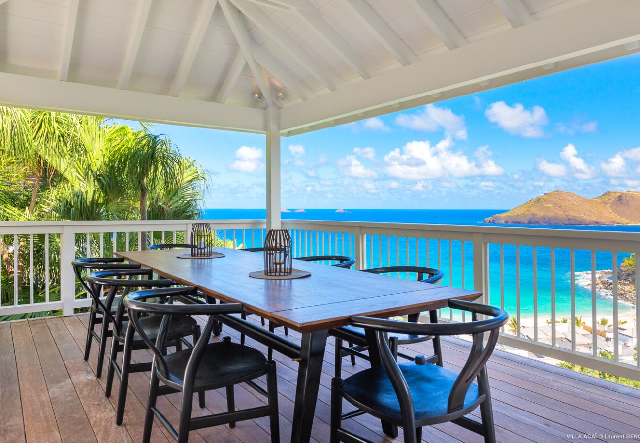 Villa a Saint Barthélemy - La villa ACAÏ offre une vue imprenable à Saint Barthelemy Villa a Saint Barthélemy - La villa ACAÏ offre une vue imprenable à Saint Barthelemy