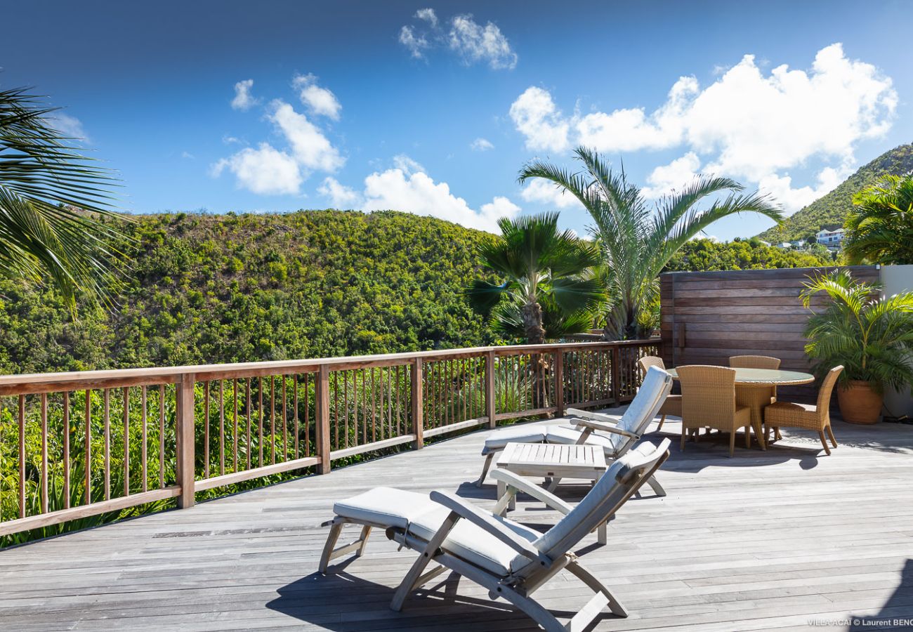 Villa a Saint Barthélemy - La villa ACAÏ offre une vue imprenable à Saint Barthelemy Villa a Saint Barthélemy - La villa ACAÏ offre une vue imprenable à Saint Barthelemy