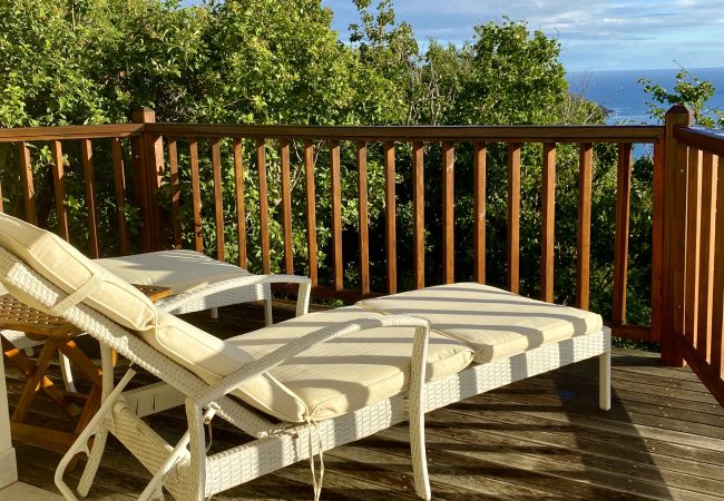 Back balcony of the rental villa Natanya in St Barths Back balcony of the rental villa Natanya in St Barths
