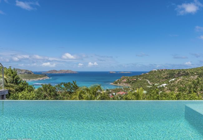 View on the bay of St Jean from the villa Isia in St Barths View on the bay of St Jean from the villa Isia in St Barths